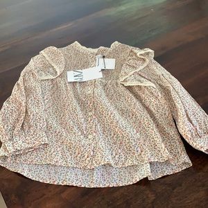Zara Girls Floral Blouse